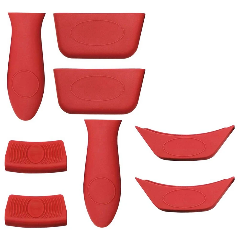 

Силиконовые держатели для кастрюль, Резиновые Нескользящие ручки для сковороды, барбекю, кухни, 8 шт.