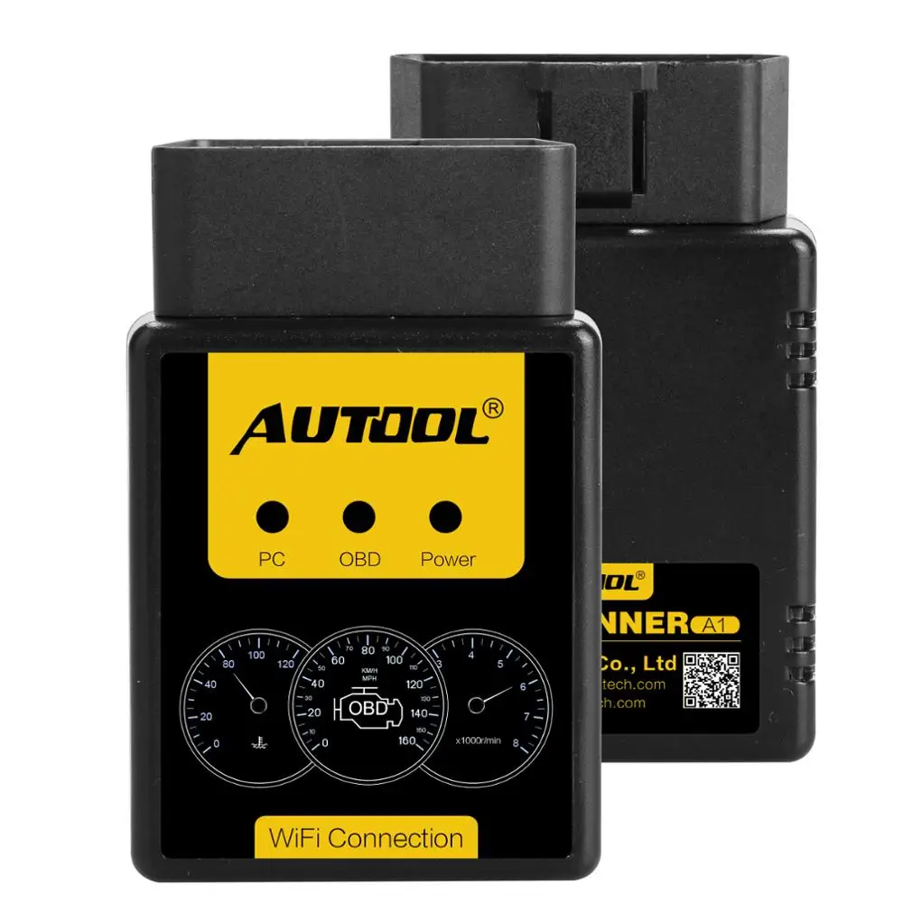 AUTOOL A1 OBD2 сканер V1.5 WIFI / Bluetooth поддерживает все протоколы OBDII Автомобильный
