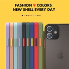 Матовый Прозрачный чехол для Apple iPhone 13, 12, 11 Pro Max, 7, 8 Plus, XR, X, XS Max, 13, 12 Mini SE 2020, противоударный чехол-бампер