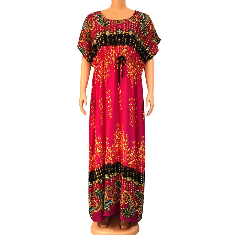 Новинка 2020 Африканское платье Dashikiage для женщин 100% хлопок цветочный принт