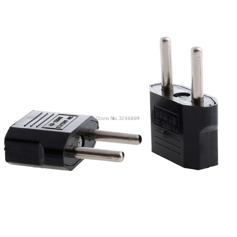 Для 10 шт./компл. US USA to EU Europe AC Power Travel Wall Plug Adapter Converter Promotion | Строительство и ремонт