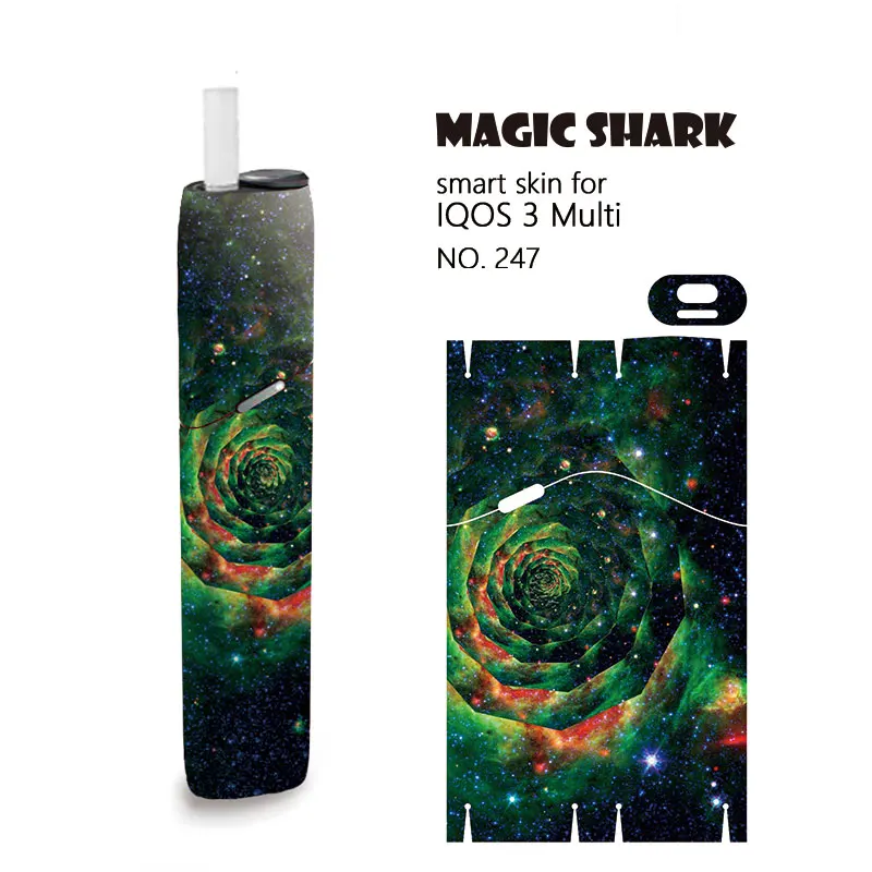 Magic Shark Butterfly Moon Earth Dreamy Smoke наклейка для кожи IQOS 3 чехол | Мобильные телефоны и