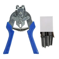 pig ring clip m type nail pliers set net tags traps cage steel fastening clamp installation tools for bird chicken wire fencing