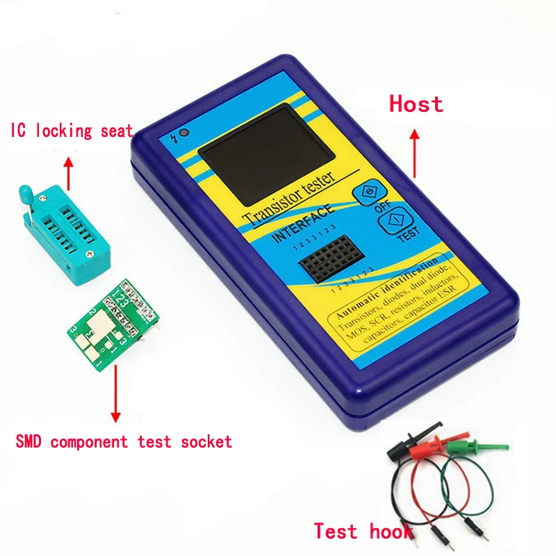 Color screen version graphic display M328 transistor tester resistance meter, inductance meter, capacitance meter, ESR meter