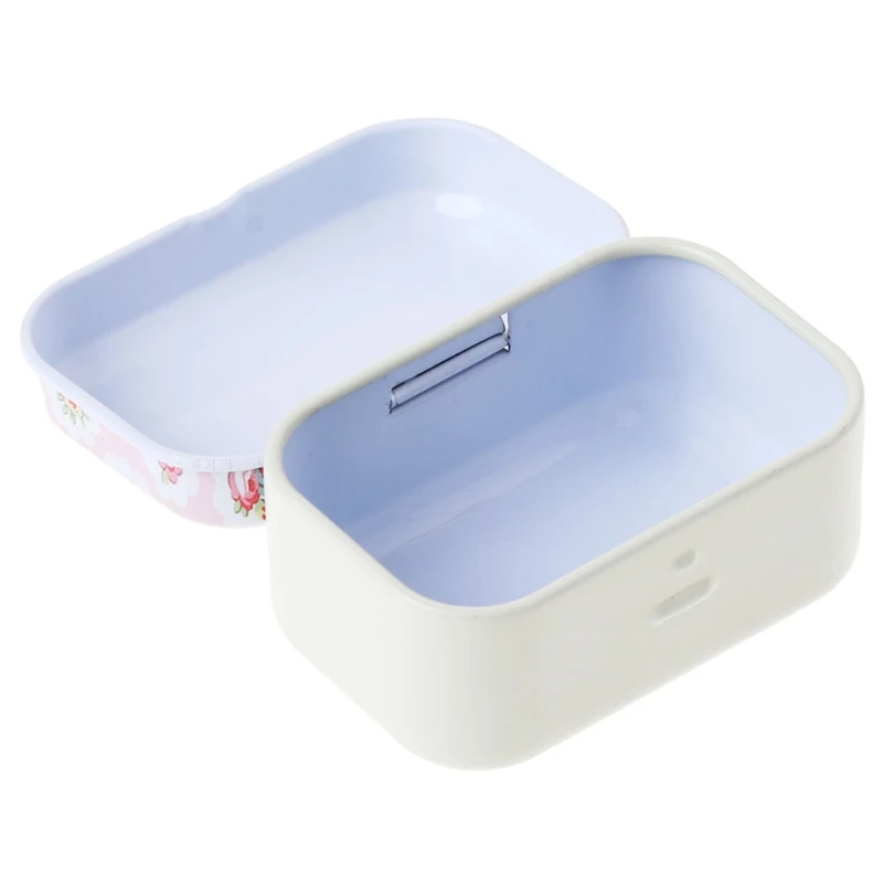 Ящик для хранения в виде цветка жестяная безделушка ювелирная монета коробка