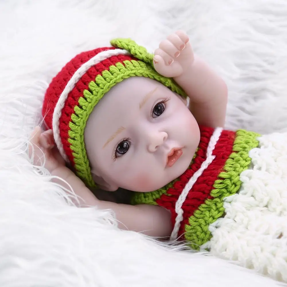 

11 Inch Doll Full Body Silicone 27 Cm Lifelike Female Doll Suitable For Children's Playmates Christmas Gifts Christmas