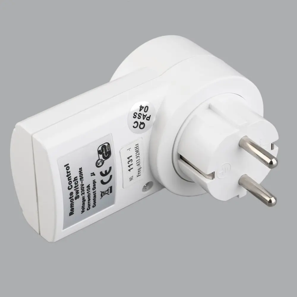 

5 Wireless Switches Socket Remote Control Power Outlets Electrical Plugs Adaptors with EU Plug White Wholesale Dropshipping 2019