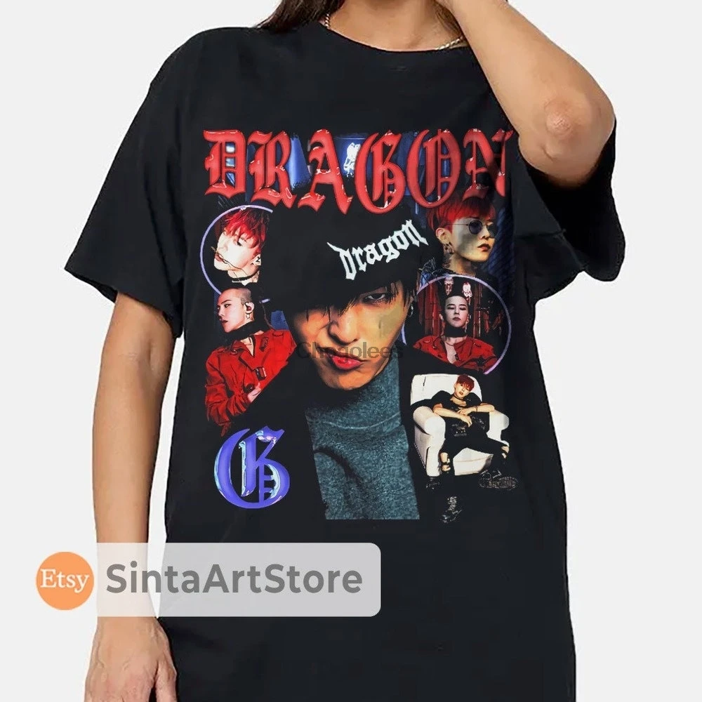 Обратно футболка G-Dragon Tee Merch B Kpop