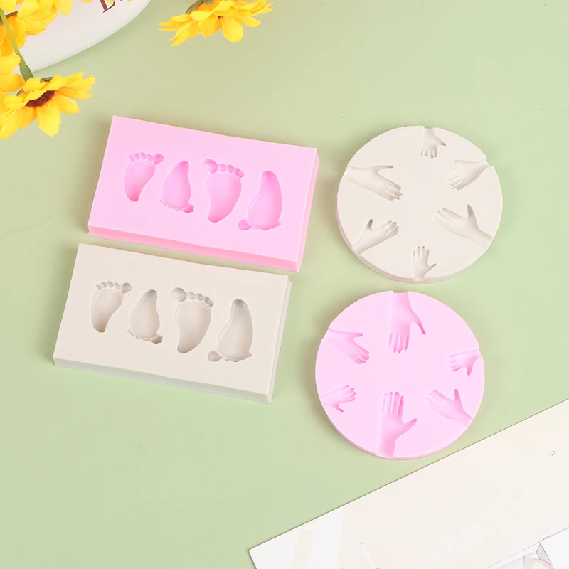 

3D Baby Feet Silicone Mold Cake Chocolate Fudge Pudding Decoration Baking Tools