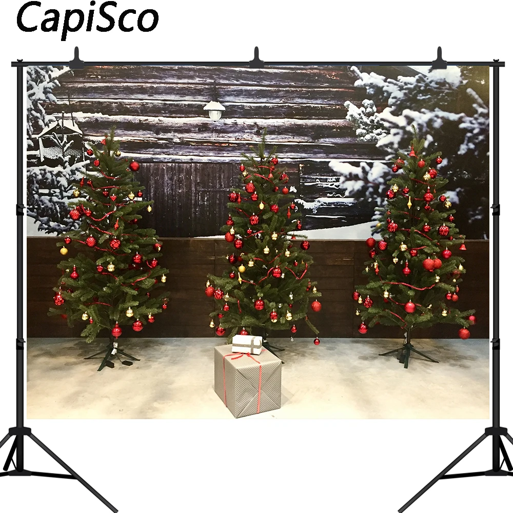Capisco Виниловый фон для фотосъемки с рождественской тематикой старая деревянная