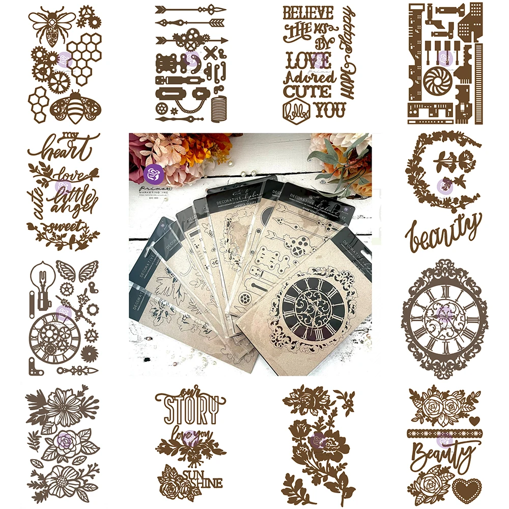 Поступление многоразовые металлические пресс-формы в стиле ретро с цветочным