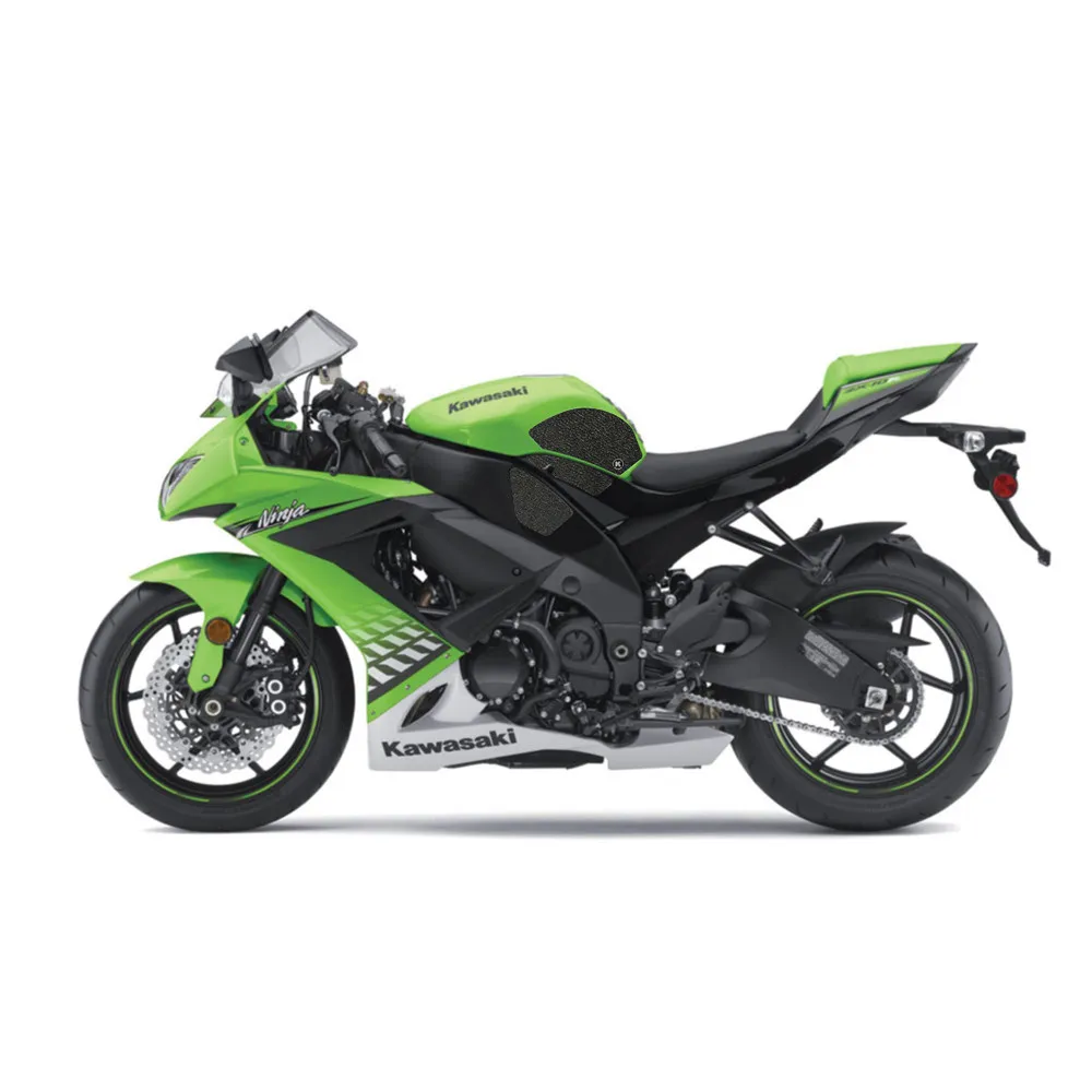 

Motorcycle fuel tank pad tank grip protection Non-slip stickers knee grip side applique for KAWASAKI 2008-2010 NINJA ZX-10R