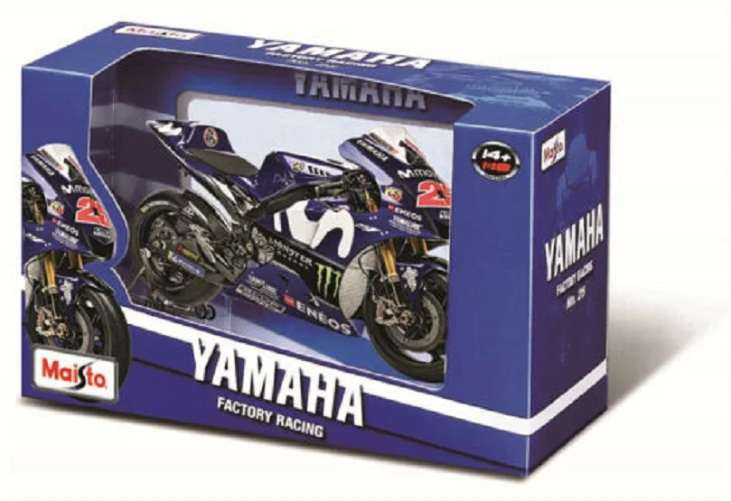 Maisto 1:18 Yamaha YZR-M1#25 Maverick Vinales модель мотоцикла в коробке
