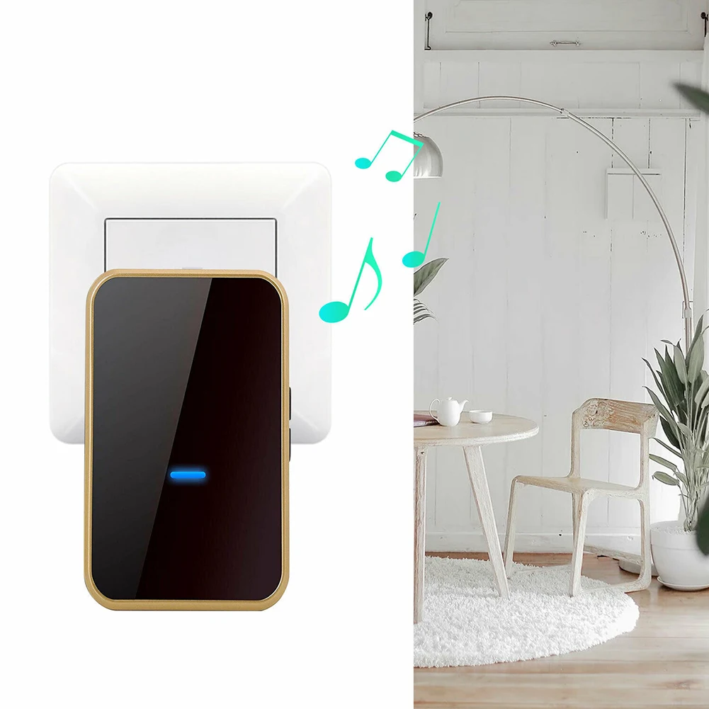 Водонепроницаемый беспроводной дверной звонок 300 м умный для домашней