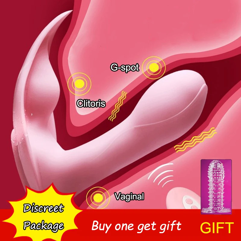 Фаллоимитатор бабочка вибратор интимные игрушки для женщин мастурбатор