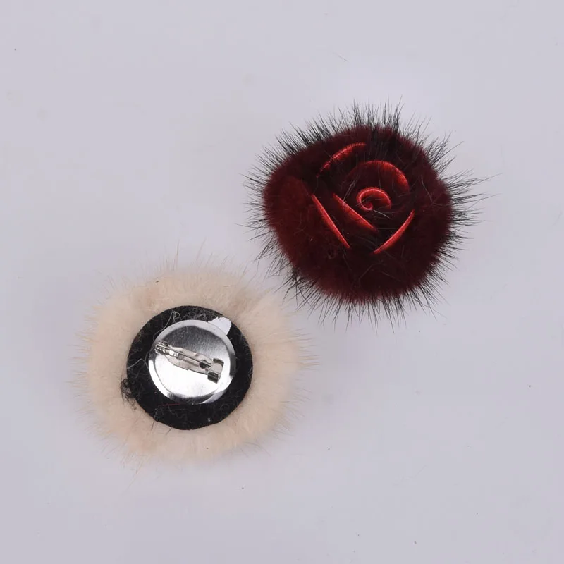 6 см цветок из меха норки помпон для самостоятельного изготовления ювелирных