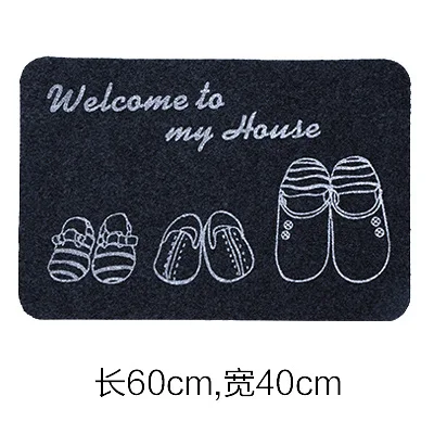 

Indoor Super Absorbs Doormat Latex Backing Non Slip Door Mat for Small Front Door Inside Floor Dirt Trapper Cotton Entrance Rug