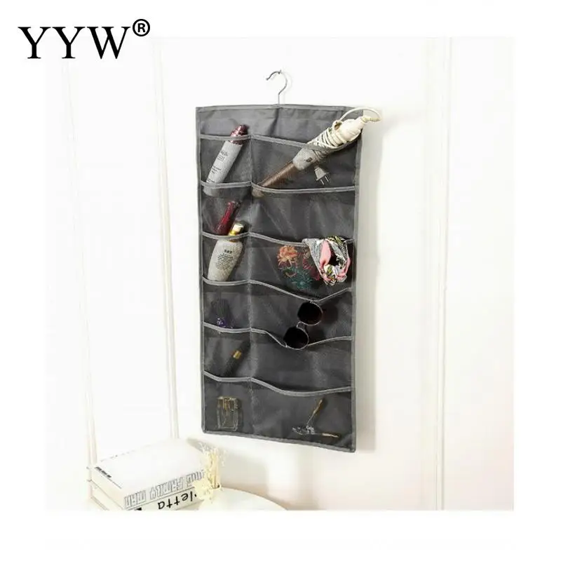 

Closet Wardrobe Organizer Storage Box Bag 18 Pockets Clear Home Hanging Tool Bag Socks Bra Underwear Rack Hanger Storage Large