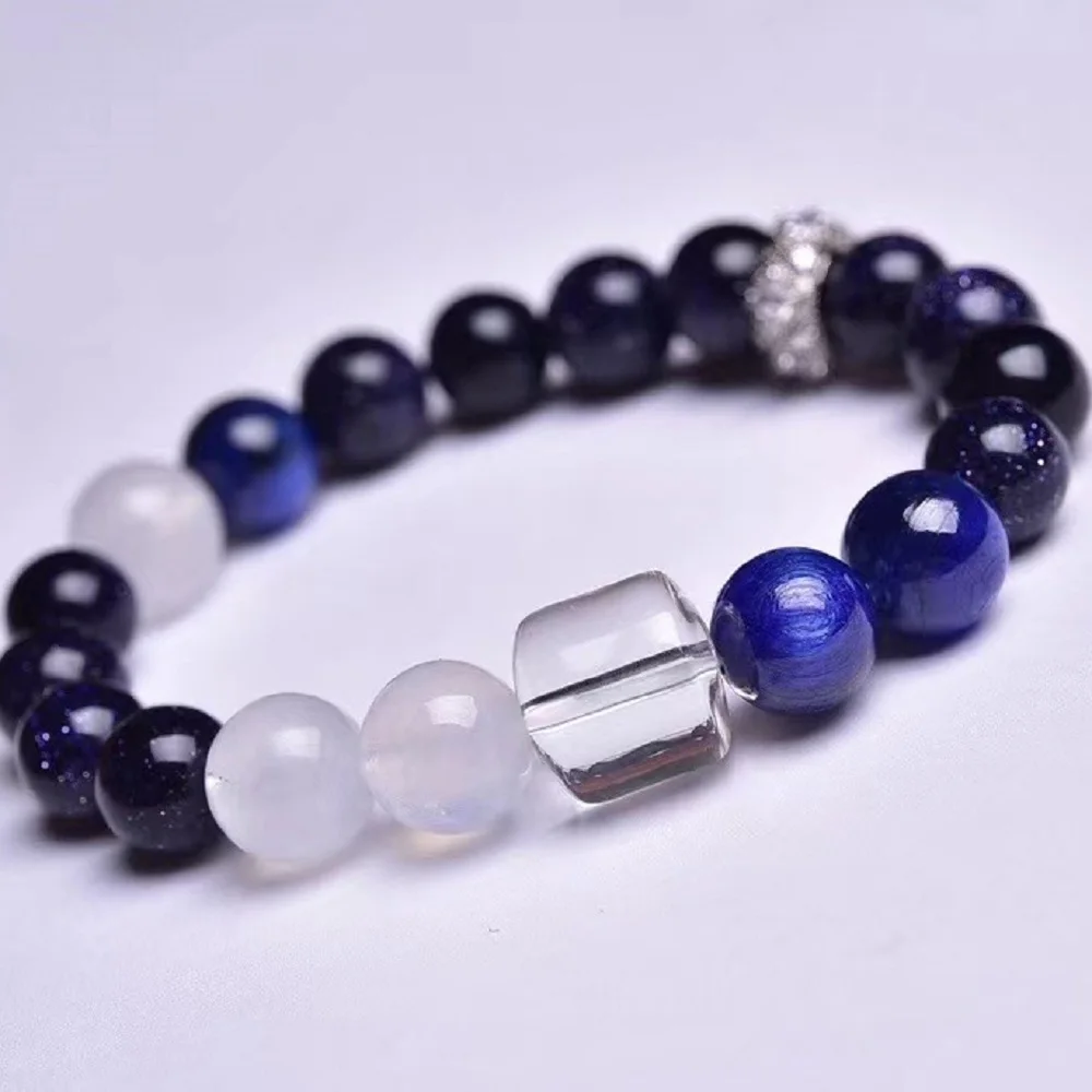 

Multicolor Natural Crystal Stone Bracelet Quartz Chakras Gem Reiki Mineral Healing Women Jewelry Energy Charm Wedding Gift