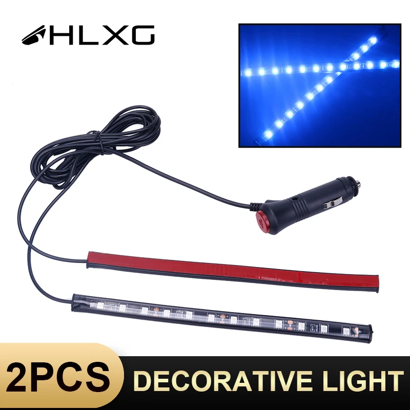 HLXG 2X12 светодиодный светильник для салона автомобиля напольный Декор тире