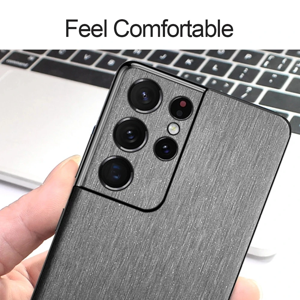 Новинка 2024 матовая металлическая пленка с эффектом потертости для Samsung Galaxy S22 S21