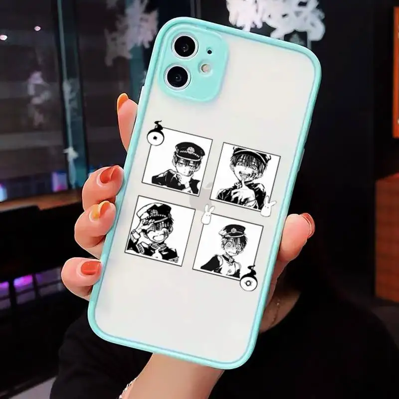 

Jamular Toilet Bound Hanako Kun Phone Case matte transparent For blue iPhone 7 8 x xs xr 11 12 pro plus max mini Clear Funda