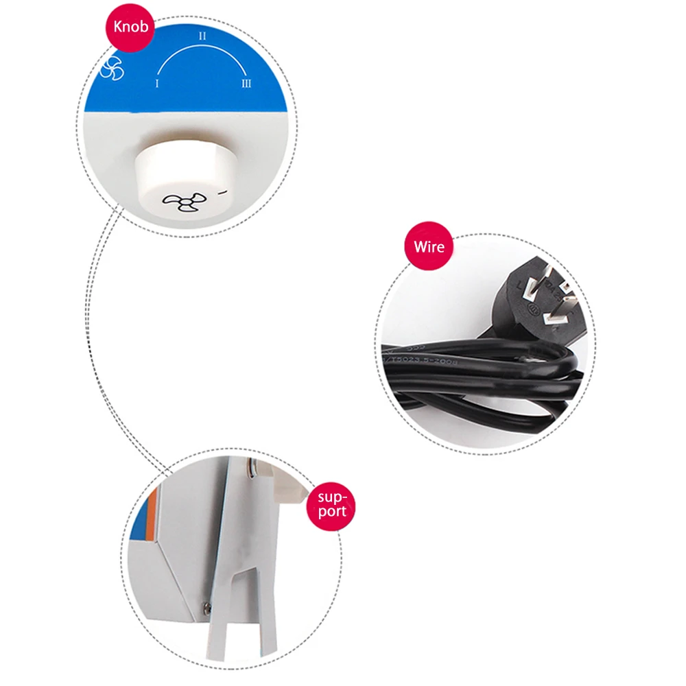 Большой объем воздуха горизонтальный электростатический ионный вентилятор