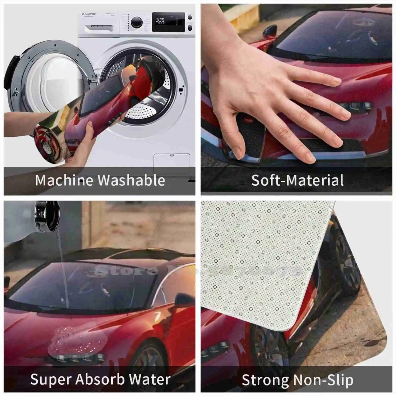 Приятный дверной коврик Bugatti Chiron для ног Hypercar спортивный автомобиль иностранный |