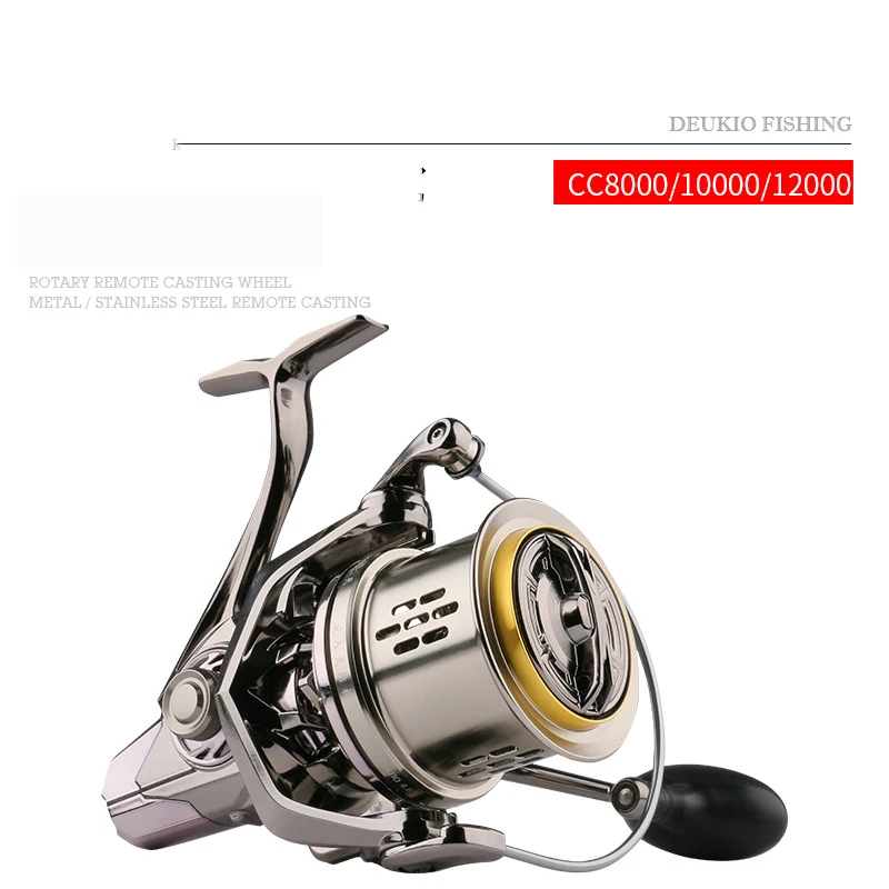 Катушка для спиннинга Cc8000/cc10000/cc12000 нержавеющая сталь 4 8: 1 | Спорт и развлечения