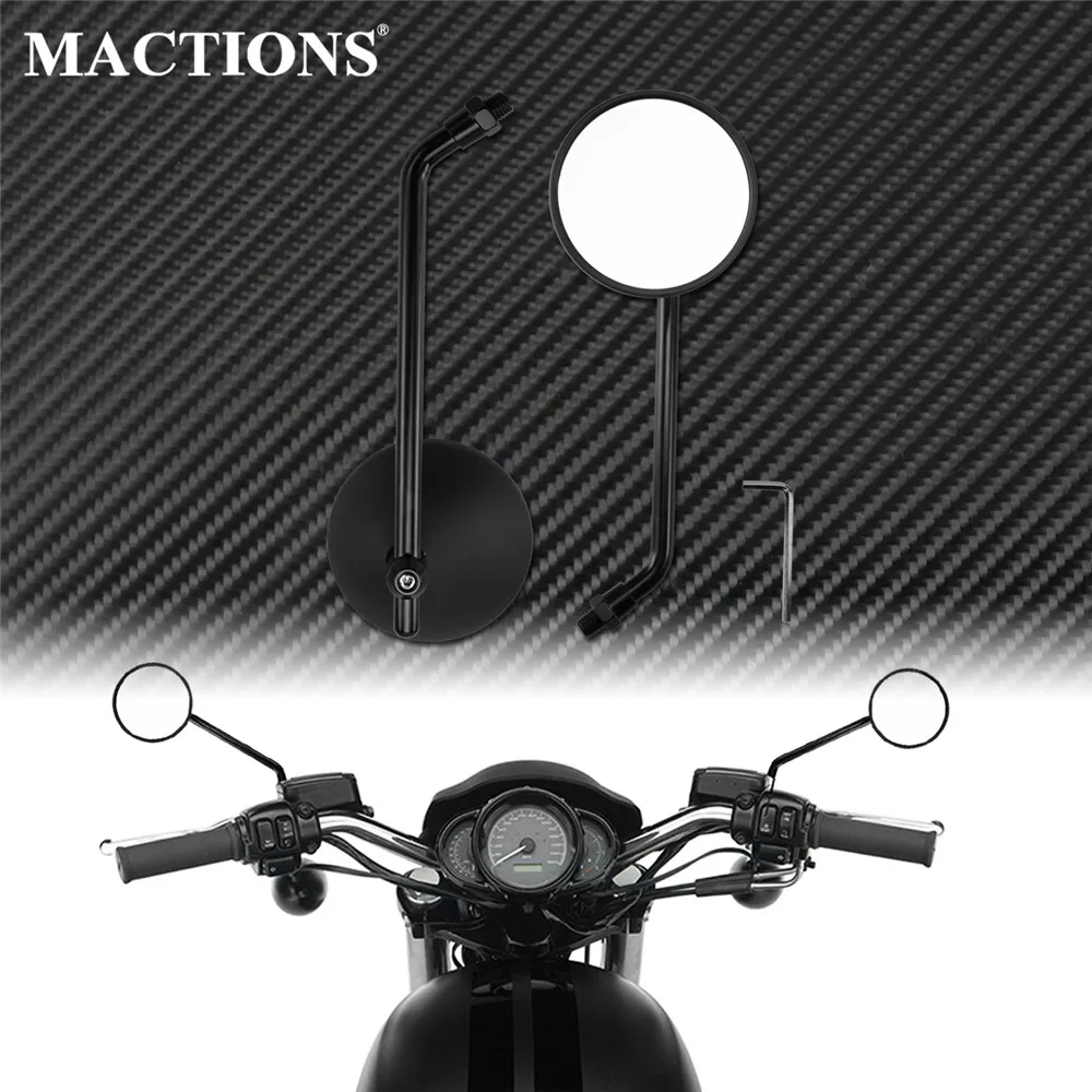 Мотоциклетные Универсальные круглые зеркала заднего вида Cafe Racer в стиле ретро 8
