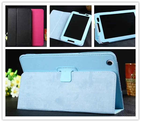 

Luxury Lichee Folio Book PU Leather stand Case smart capa para cover For Lenovo tab a8 A5500 A8-50 5500-h + film+Pen