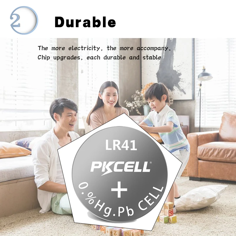 10 шт. щелочные кнопочные батареи PKCELL AG3 LR41 192 L736 392 SR736 V36A SR41W 1 5 в электронные