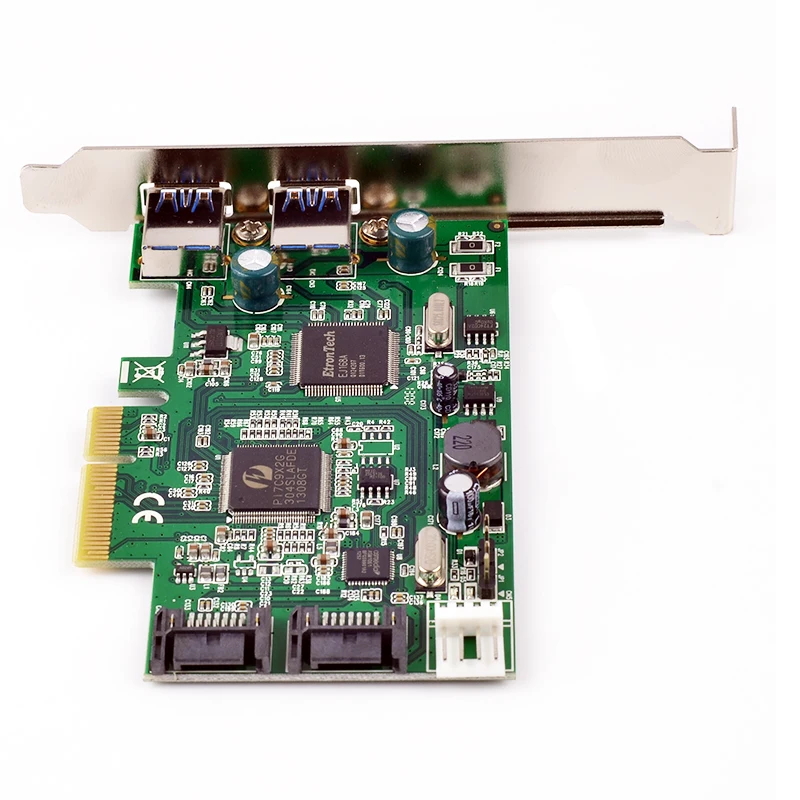 Адаптер PCIe к SATA USB адаптер 3 0 2 порта разъем для расширительной карты SATAIII PCI e express