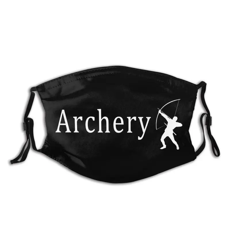 

Funny Archery Archer Face Mask Men Anti Haze Dust Sport Mask with Filters Protection Respirator Non-Disposable Mouth Muffle