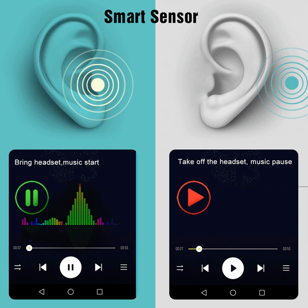 I90000 TWS беспроводные наушники Air 2 Bluetooth 5,0 наушники-вкладыши обнаружения супер бас наушники HD микрофон вызов PK i5000 i90000 TWS