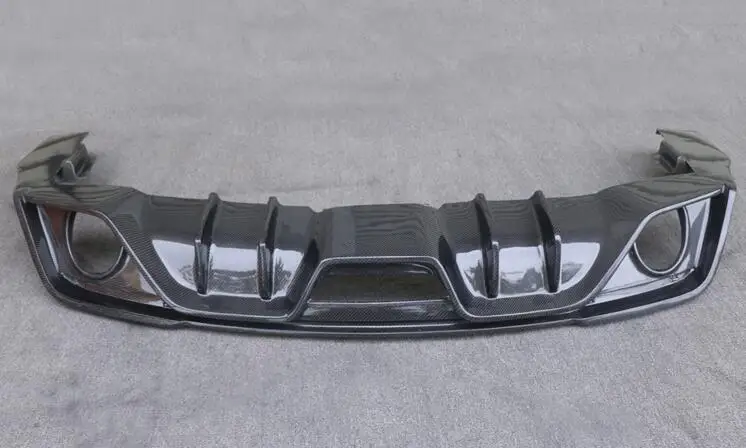 

High Quality Carbon Fiber & ABS primer Rear Trunk Lip Bumper Diffuser Protector Cover Fits For Ford Mustang 2018 2019 2020
