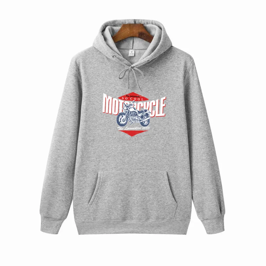 Осеннее Новое поступление Спортивная мужская толстовка с принтом &quotмотоцикл&quot