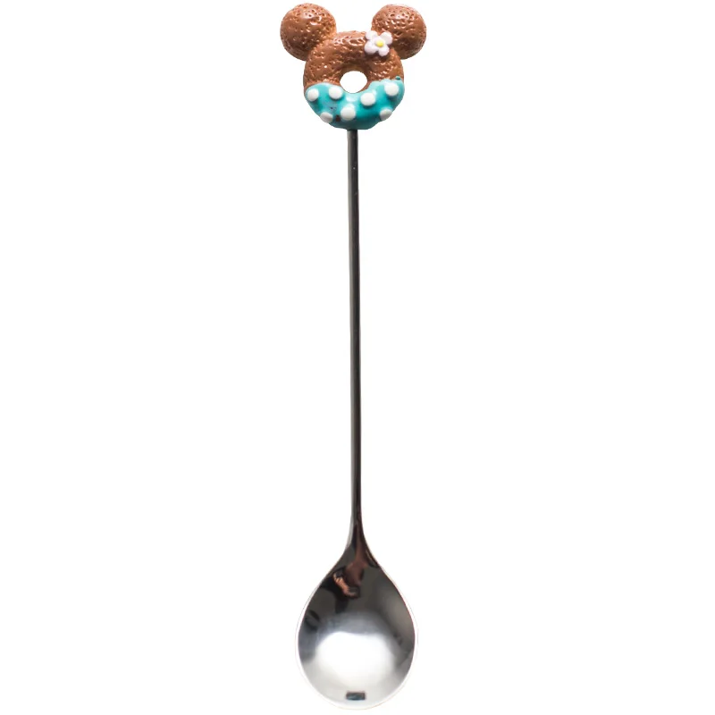 Японская Милая мультяшная детская вилка ложка креативная из нержавеющей стали