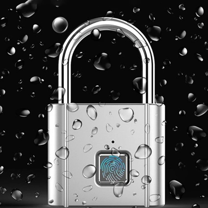 Smart Fingerprint Lock Keyless USB Charging Door with Digital Alarm Clock Speaker Radio Bluetooth | Электроника