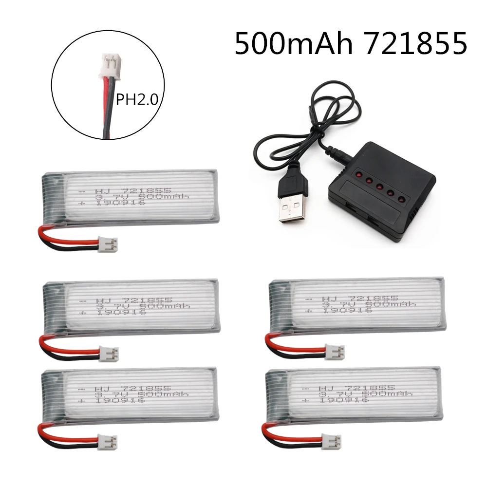 Limskey Lipo Battery 1S 3 7 В 8 500 мАч 30C перезаряжаемые батареи с разъемом PH2.0 для внутреннего