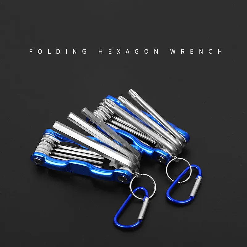 

7/8pcs/set of foldable allen wrench set metric and imperial hexagon socket screwdriver metric hexagon socket