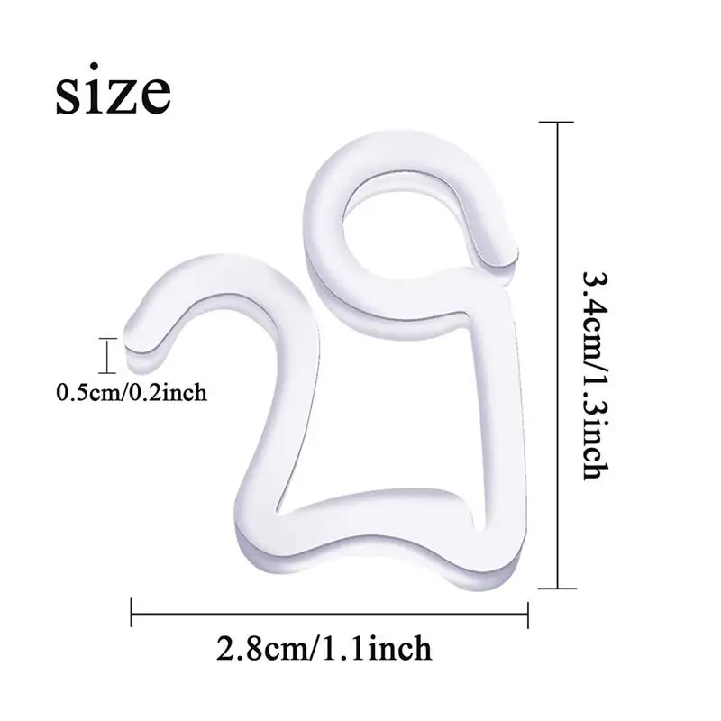 100 шт. желоба повесить крючки S зажим для рождественские украшения снаружи строка