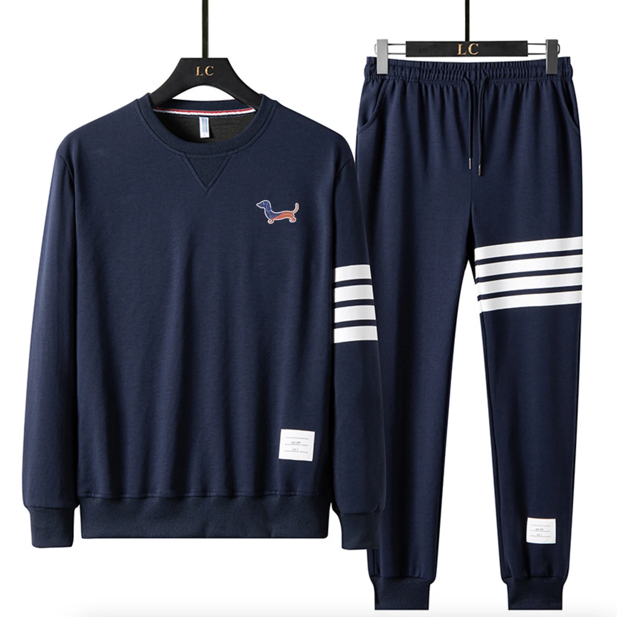 2021 Mens Preppy Style TB Street Fashion Shirts Dog Embroidery Male Sets Pants Sweatsuit Clothes Trousers Sweatpants Tracksuits
2021 Mens Preppy Style TB Street Fashion Shirts Dog Embroidery Male Sets Pants Sweatsuit Clothes Trousers Sweatpants Tracksuits