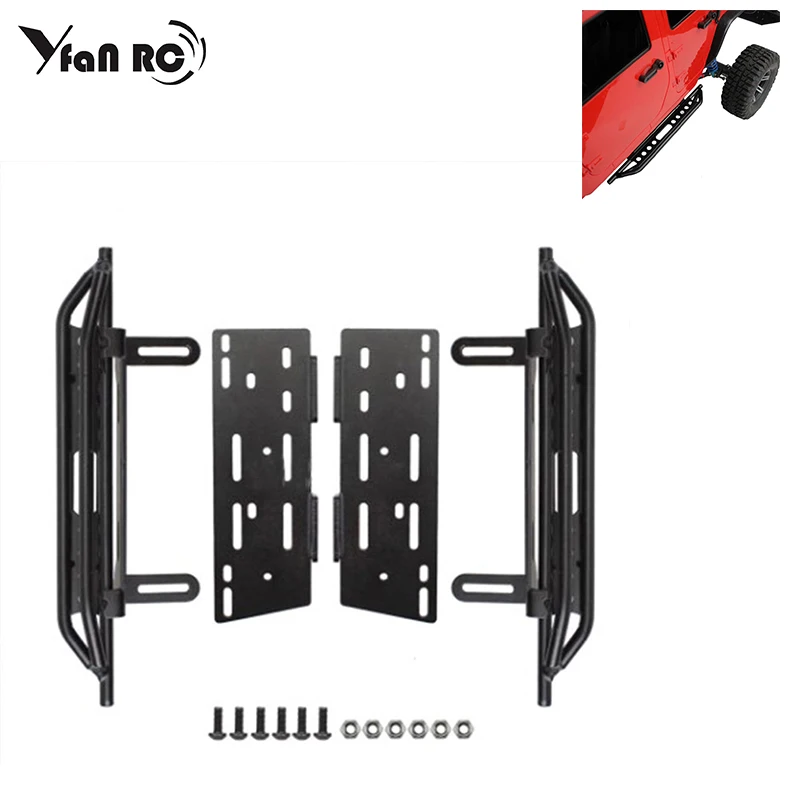 

Металлическая боковая ступенчатая педаль, ножные Слайдеры для 1/10 Cherokee Axial SCX10 SCX10 II 90046 90047 90048, 1 комплект