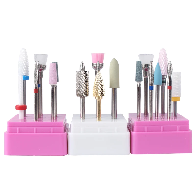 Профессиональная электрическая дрель для маникюра набор сверл ногтей из