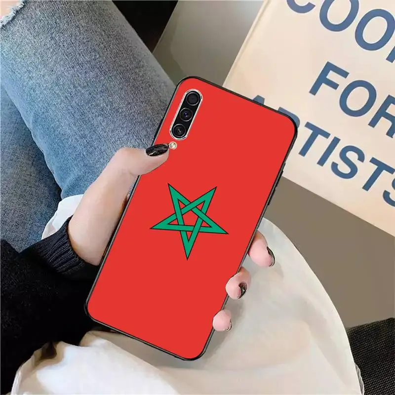 

Morocco Flag Coat Of Arms Symbol Phone Case For Samsung galaxy S 9 10 20 A 10 21 30 31 40 50 51 71 s note 20 j 4 2018 plus