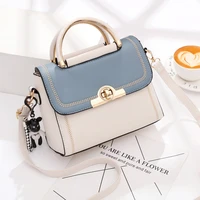 luxury small handbags contrast color leather crossbody bags for women 2021 new fashion high quality female korean shoulder bag