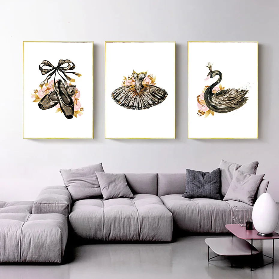 Dance Painting Studio Classroom Training Center Decoration Dancing Ballet Art Room | Дом и сад