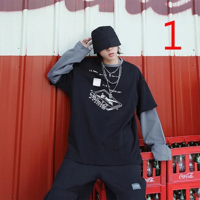 

Men's Long Sleeve 2019 Autumn and Winter Korean Fashion Trend Cotton T-Shirt