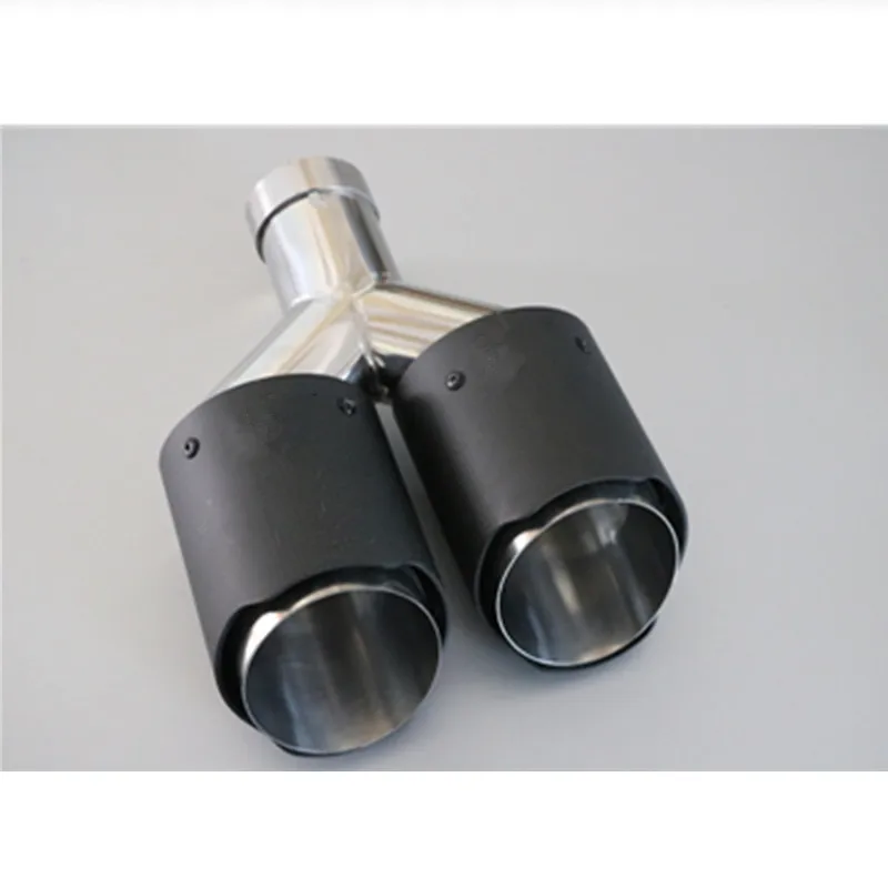 2 шт.: двойное углеродное волокно + нержавеющая сталь универсальные наконечники